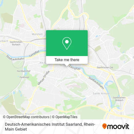 Карта Deutsch-Amerikanisches Institut Saarland