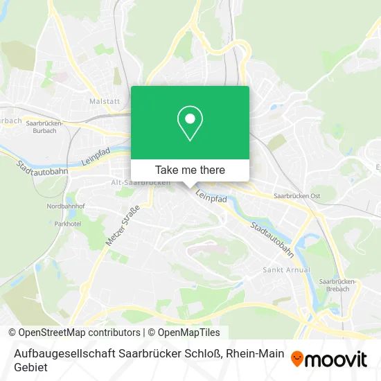 Карта Aufbaugesellschaft Saarbrücker Schloß