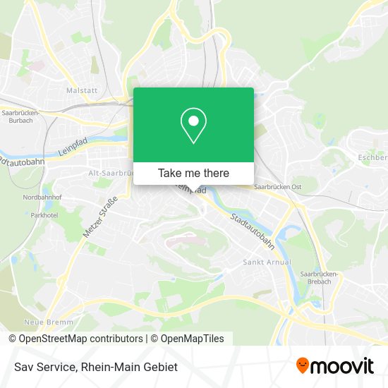 Карта Sav Service