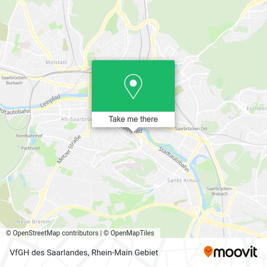 Карта VfGH des Saarlandes