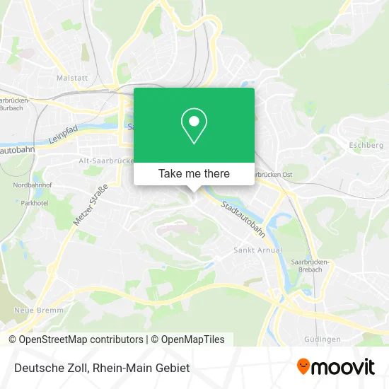 Карта Deutsche Zoll