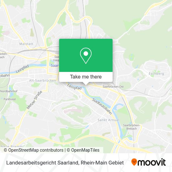 Карта Landesarbeitsgericht Saarland