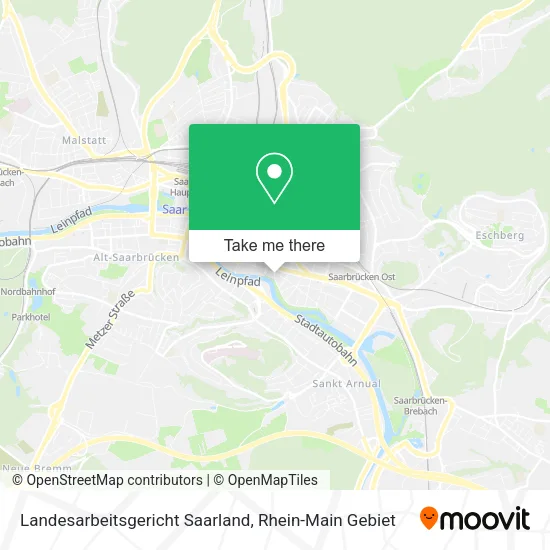 Карта Landesarbeitsgericht Saarland