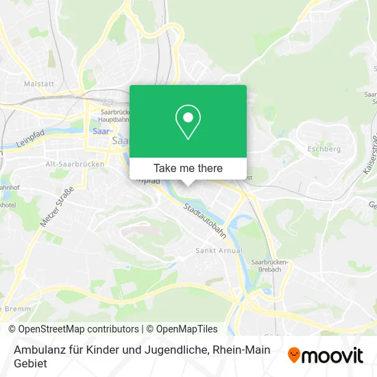 Карта Ambulanz für Kinder und Jugendliche