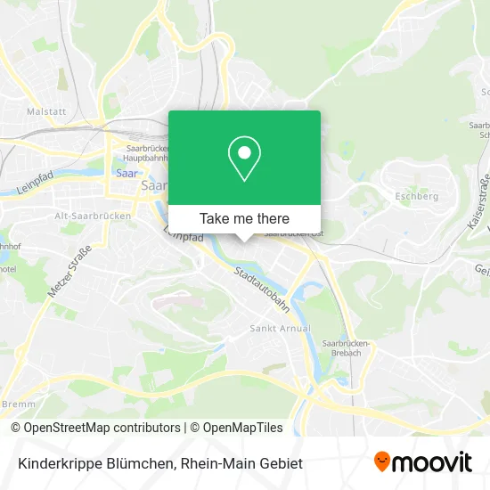 Карта Kinderkrippe Blümchen