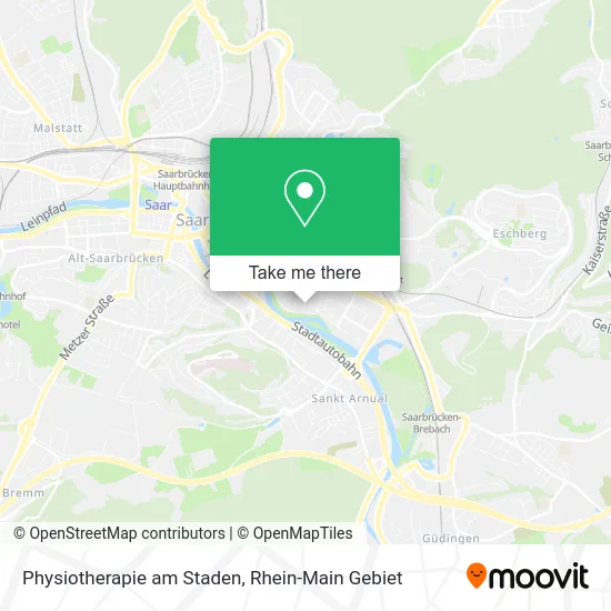 Карта Physiotherapie am Staden