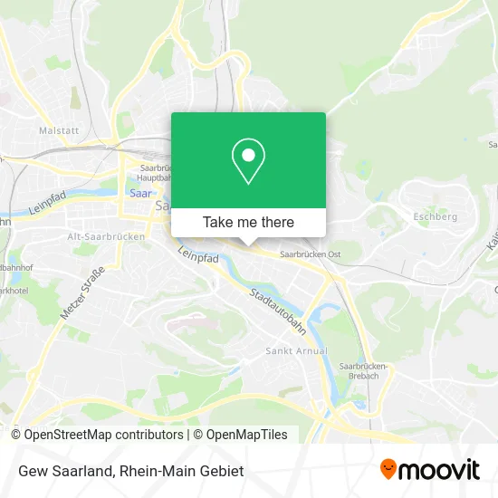 Карта Gew Saarland