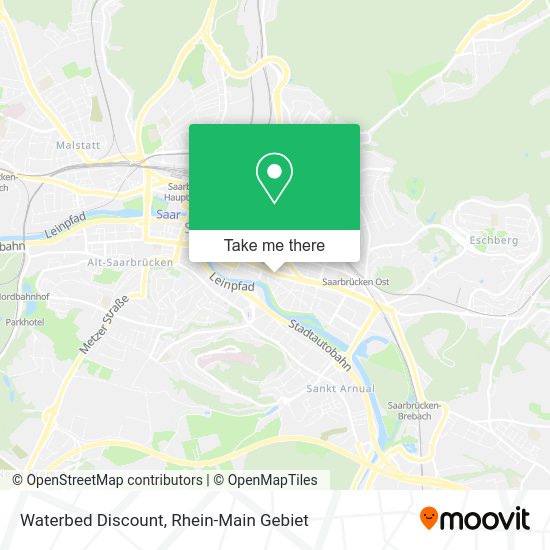 Карта Waterbed Discount