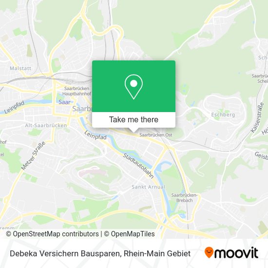 Карта Debeka Versichern Bausparen