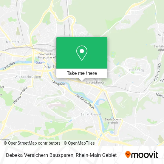 Карта Debeka Versichern Bausparen