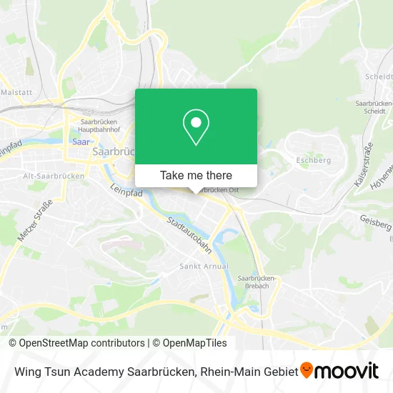 Карта Wing Tsun Academy Saarbrücken