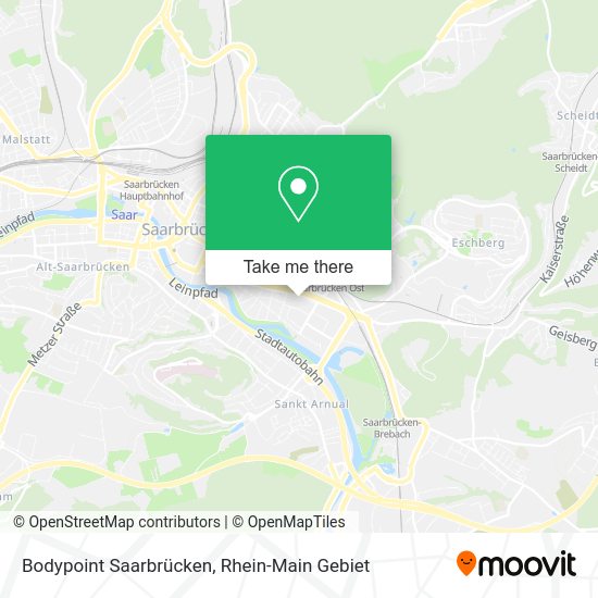 Карта Bodypoint Saarbrücken