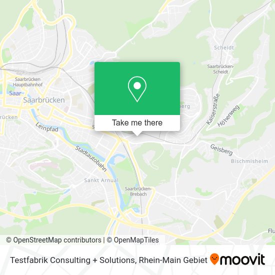 Карта Testfabrik Consulting + Solutions