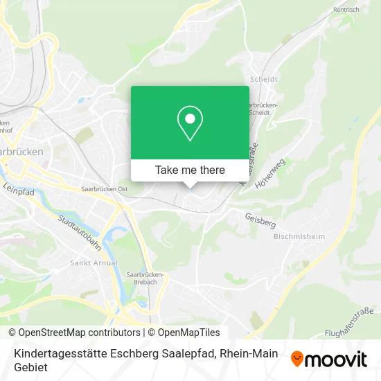 Карта Kindertagesstätte Eschberg Saalepfad