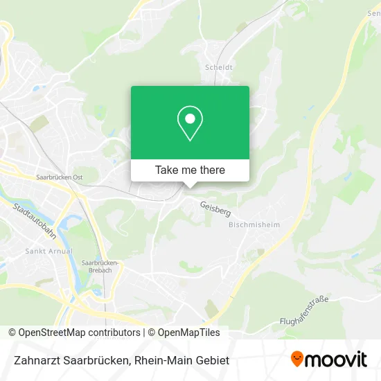 Карта Zahnarzt Saarbrücken