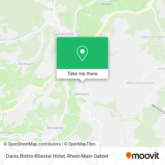 Карта Danis Bistro-Bliestal Hotel