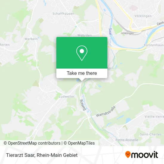 Карта Tierarzt Saar