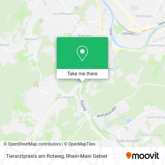 Карта Tierarztpraxis am Rotweg