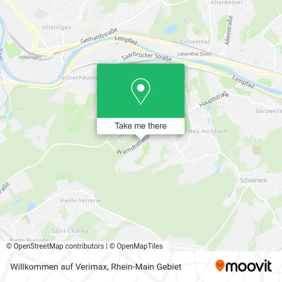 Карта Willkommen auf Verimax