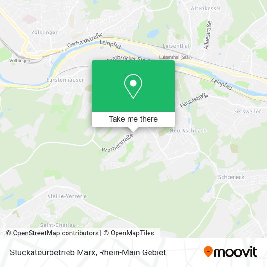 Карта Stuckateurbetrieb Marx