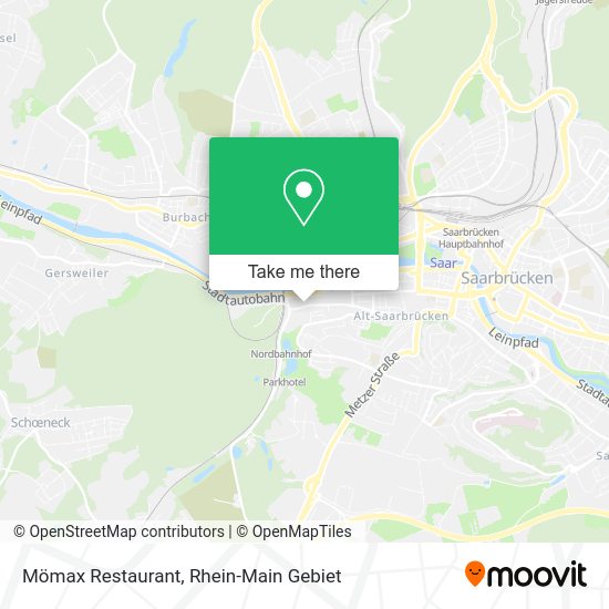 Карта Mömax Restaurant