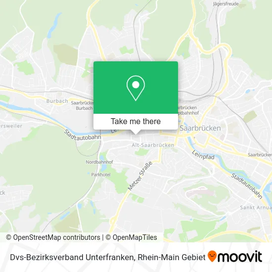 Карта Dvs-Bezirksverband Unterfranken