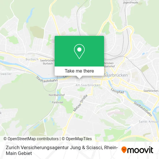 Карта Zurich Versicherungsagentur Jung & Sciasci