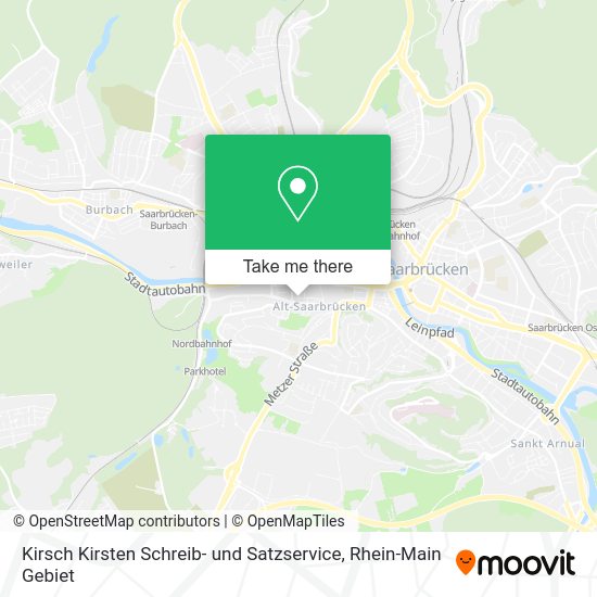 Карта Kirsch Kirsten Schreib- und Satzservice
