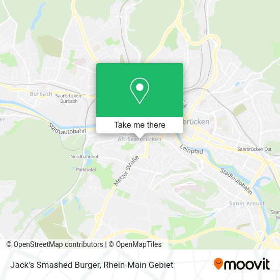 Jack's Smashed Burger map