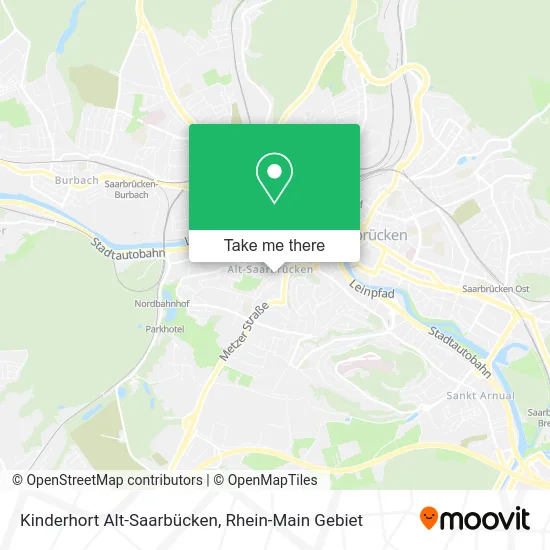 Карта Kinderhort Alt-Saarbücken