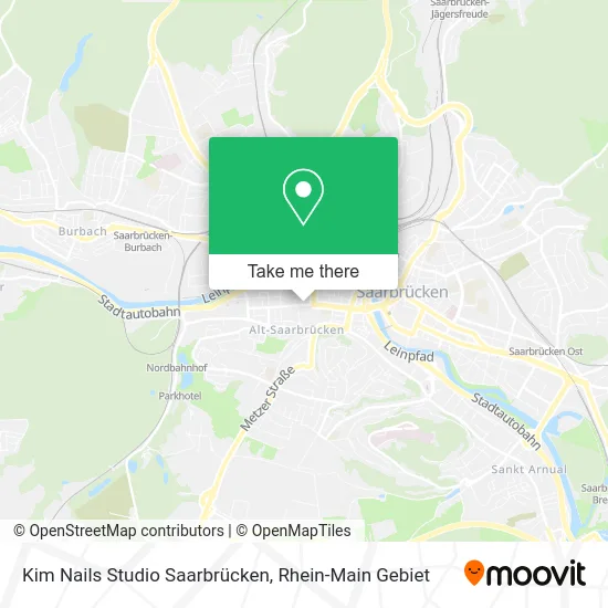 Карта Kim Nails Studio Saarbrücken