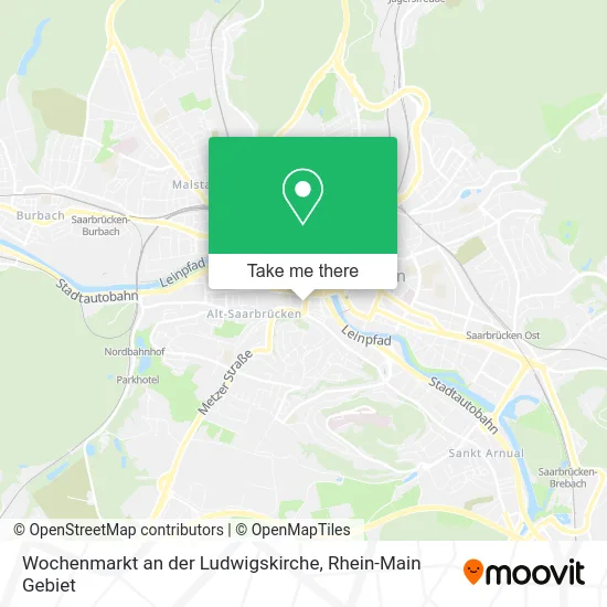 Карта Wochenmarkt an der Ludwigskirche