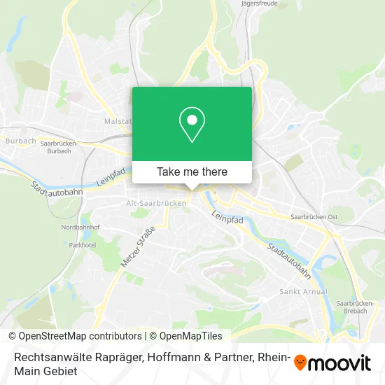 Карта Rechtsanwälte Rapräger, Hoffmann & Partner