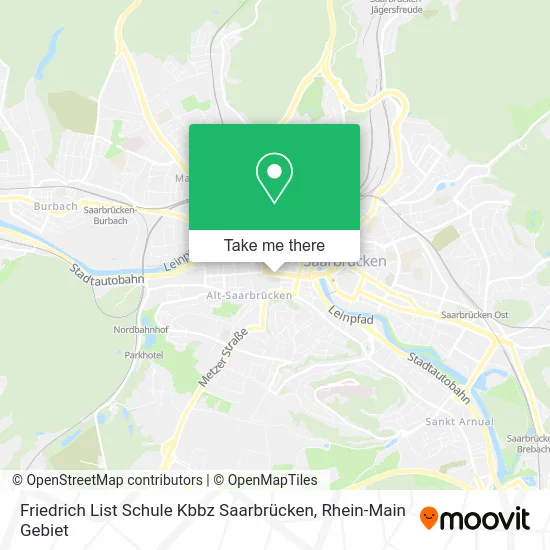 Friedrich List Schule Kbbz Saarbrücken map