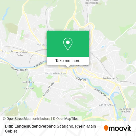 Карта Ditib Landesjugendverband Saarland