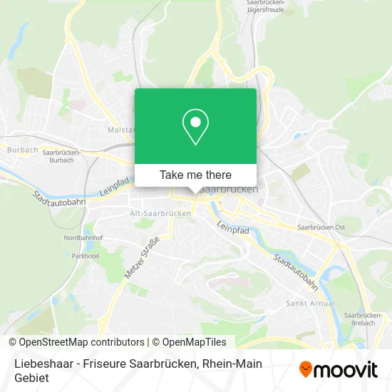 Карта Liebeshaar - Friseure Saarbrücken