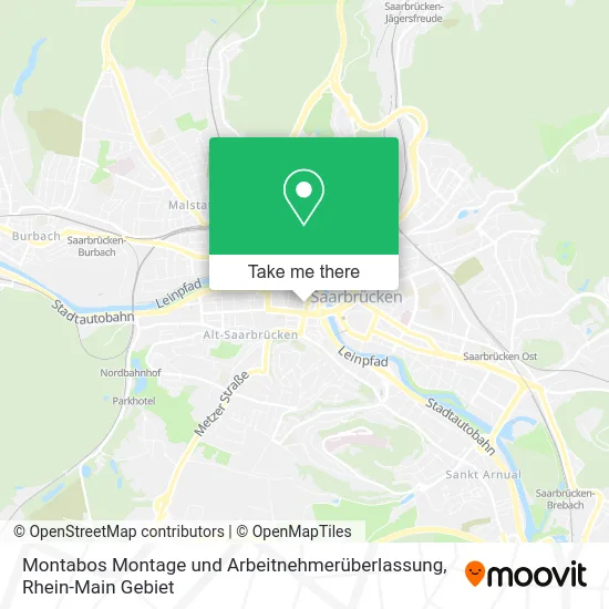 Карта Montabos Montage und Arbeitnehmerüberlassung