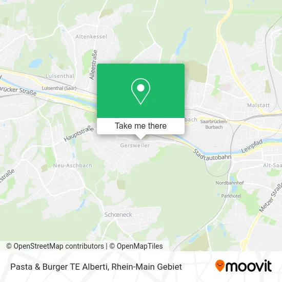 Карта Pasta & Burger TE Alberti