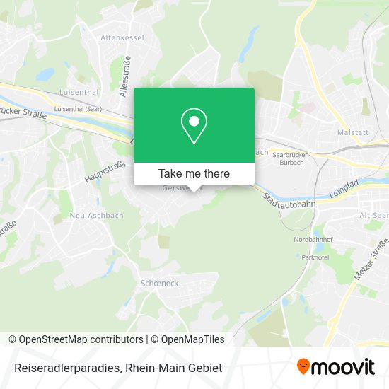 Карта Reiseradlerparadies