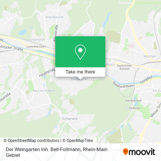 Карта Der Weingarten Inh. Bell-Follmann