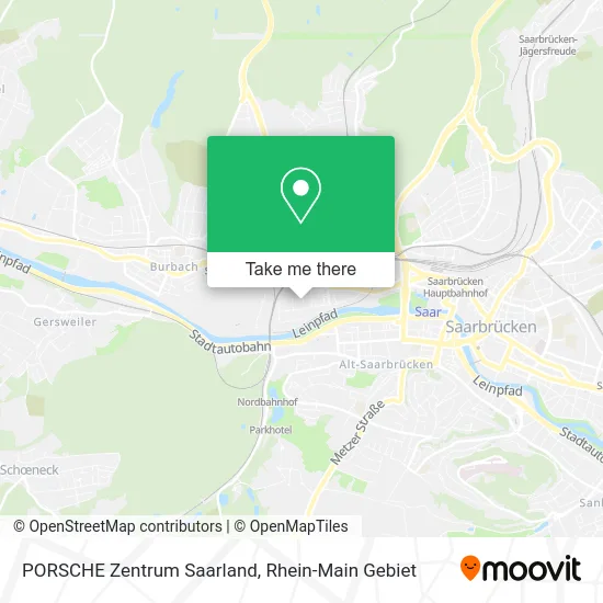 Карта PORSCHE Zentrum Saarland