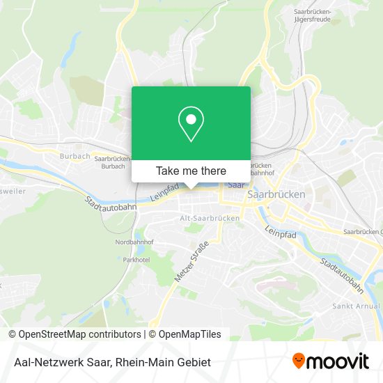Карта Aal-Netzwerk Saar