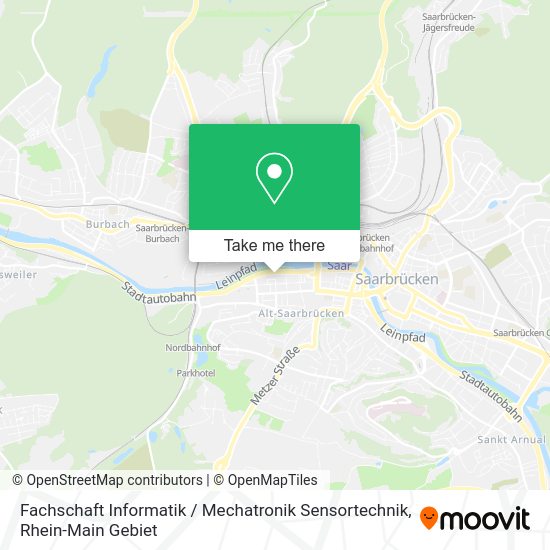 Карта Fachschaft Informatik / Mechatronik Sensortechnik