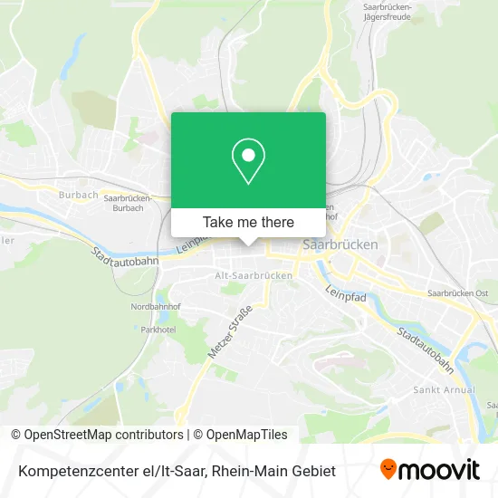 Карта Kompetenzcenter el/It-Saar
