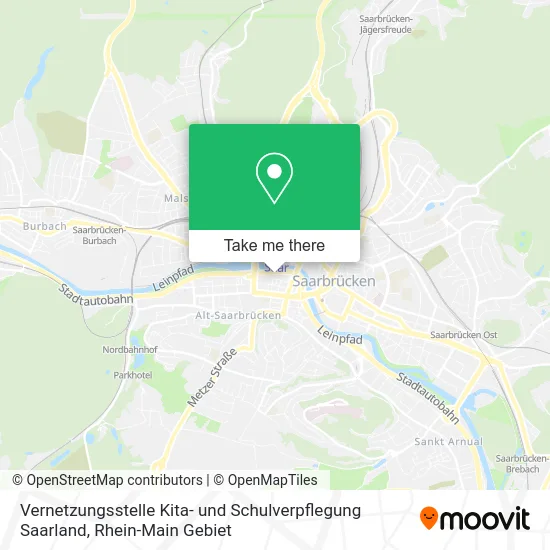 Карта Vernetzungsstelle Kita- und Schulverpflegung Saarland