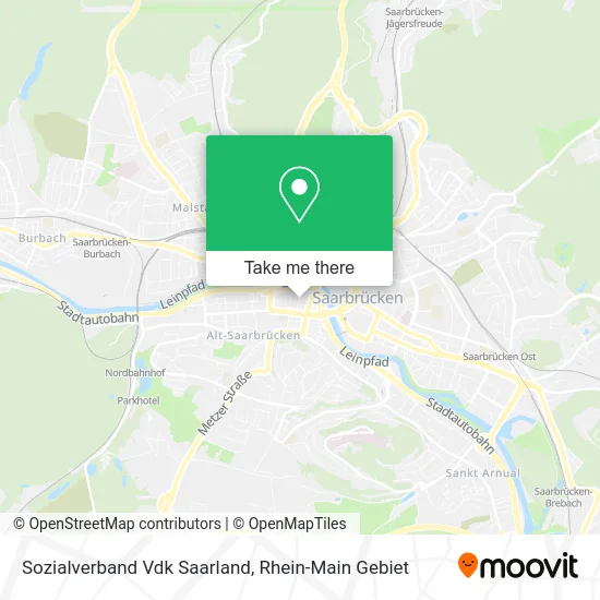 Карта Sozialverband Vdk Saarland