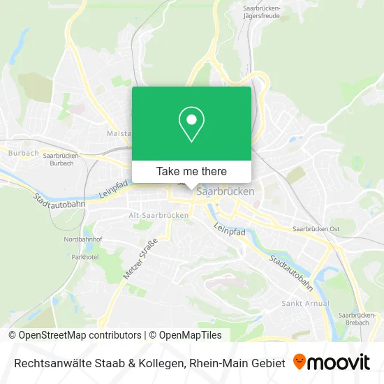 Карта Rechtsanwälte Staab & Kollegen