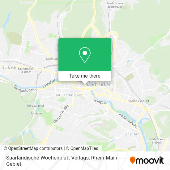 Saarländische Wochenblatt Verlags map