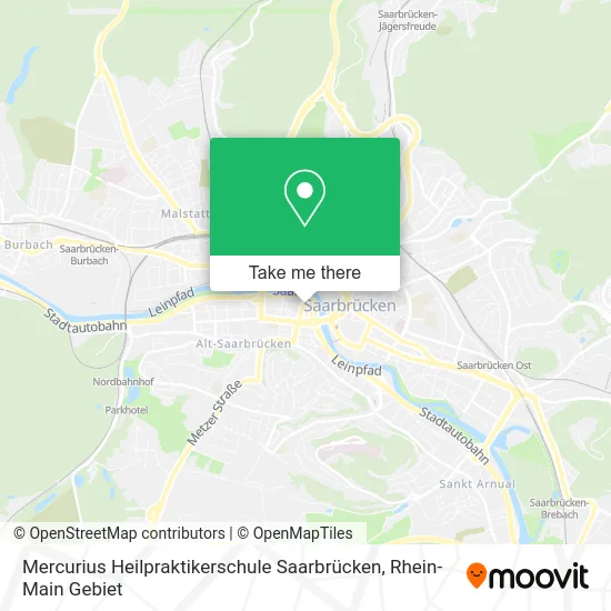 Карта Mercurius Heilpraktikerschule Saarbrücken