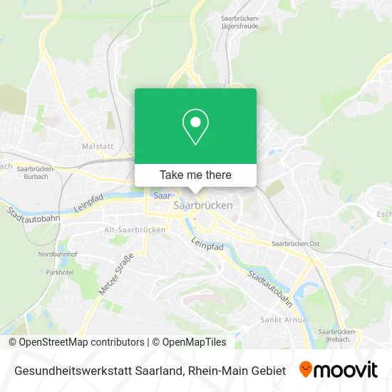 Карта Gesundheitswerkstatt Saarland